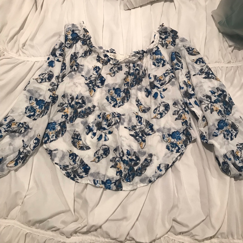 Women’s vintage Havana printed top. Medium, EUC